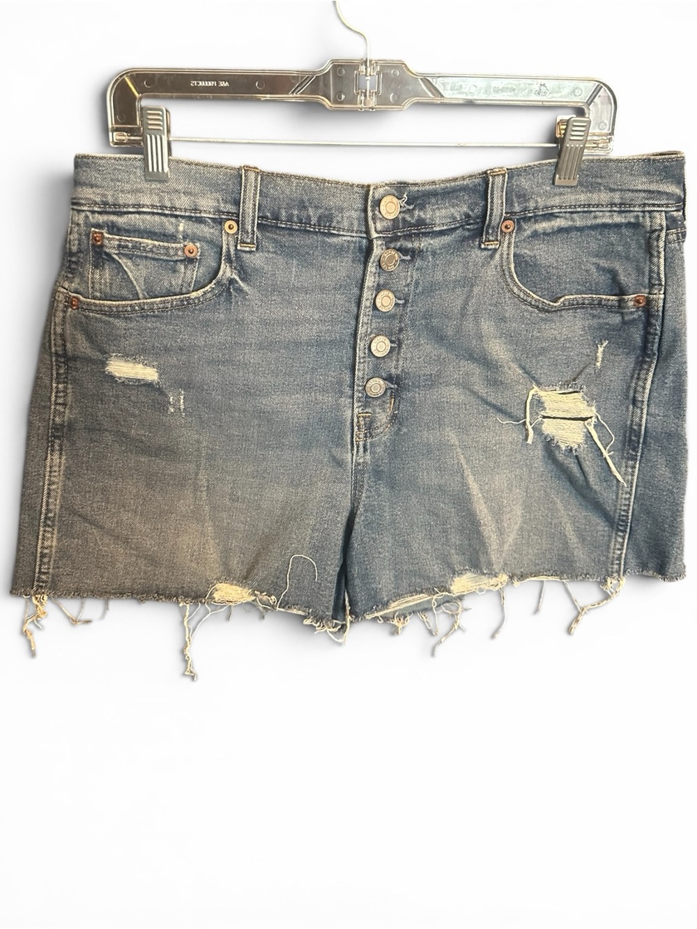 GAP Denim Shorts in Medium Blue with Contrast Stitching 12/31